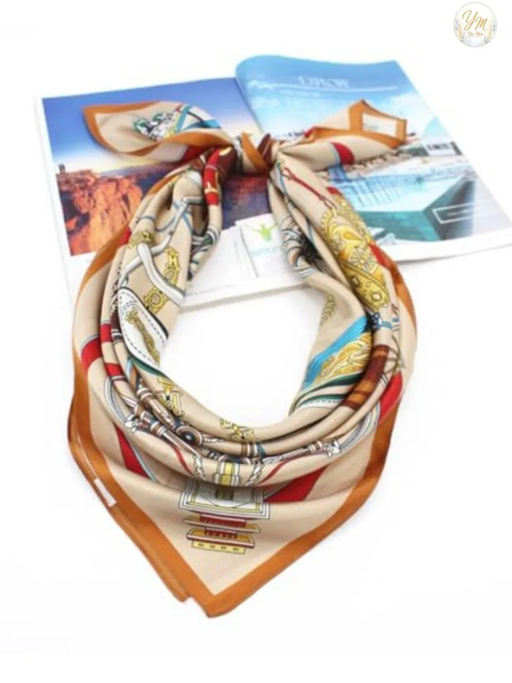 Silk Scarf 100% Mulberry Square Hair Wrap Headband Bandana Lightweight